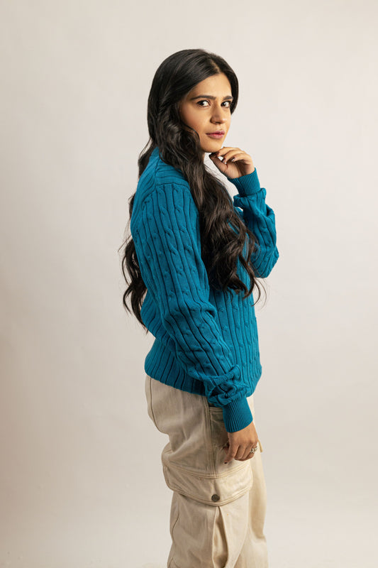 Timeless Cable Knit Sweater for Women